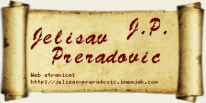 Jelisav Preradović vizit kartica